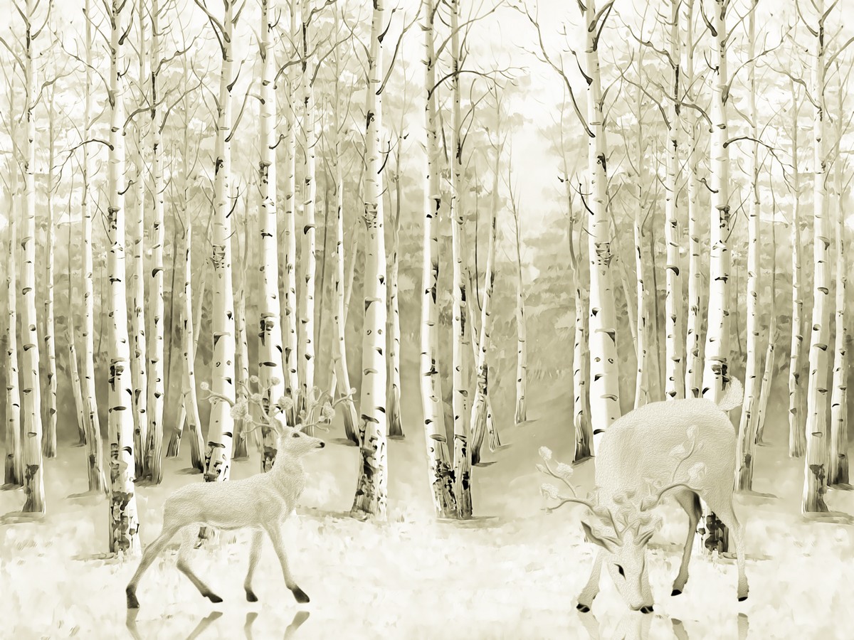 Фреска Березовая роща